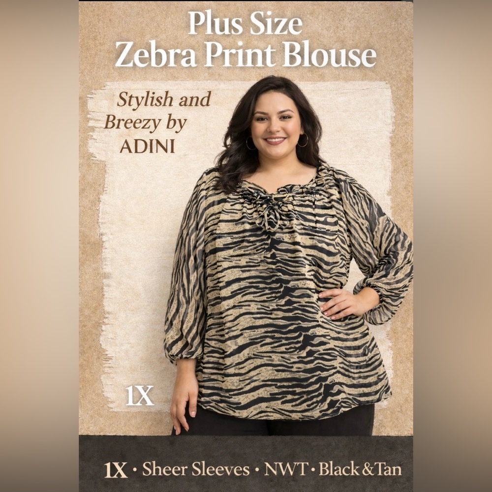 Elegant Zebra Print Blouse